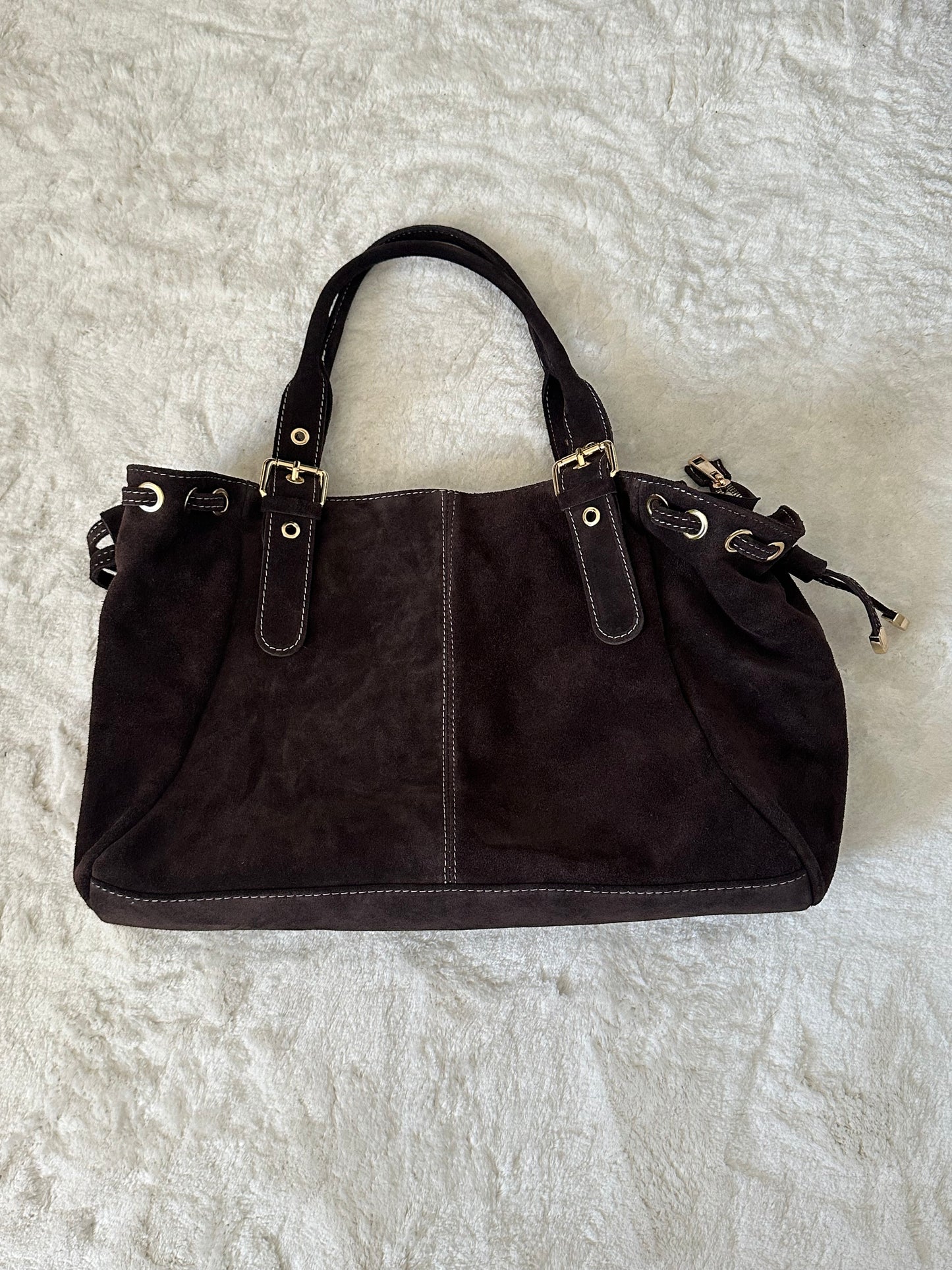 Sac XL lacets marron chocolat