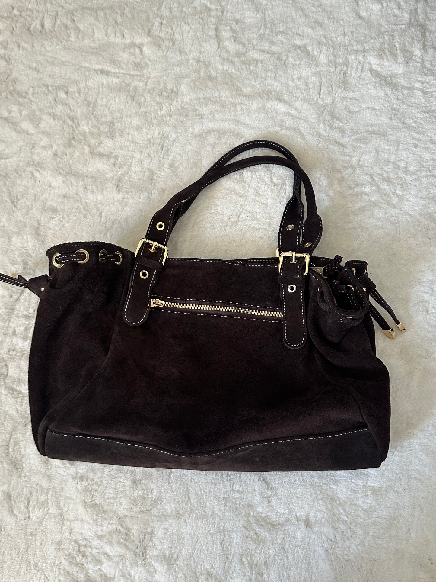 Sac XL lacets marron chocolat