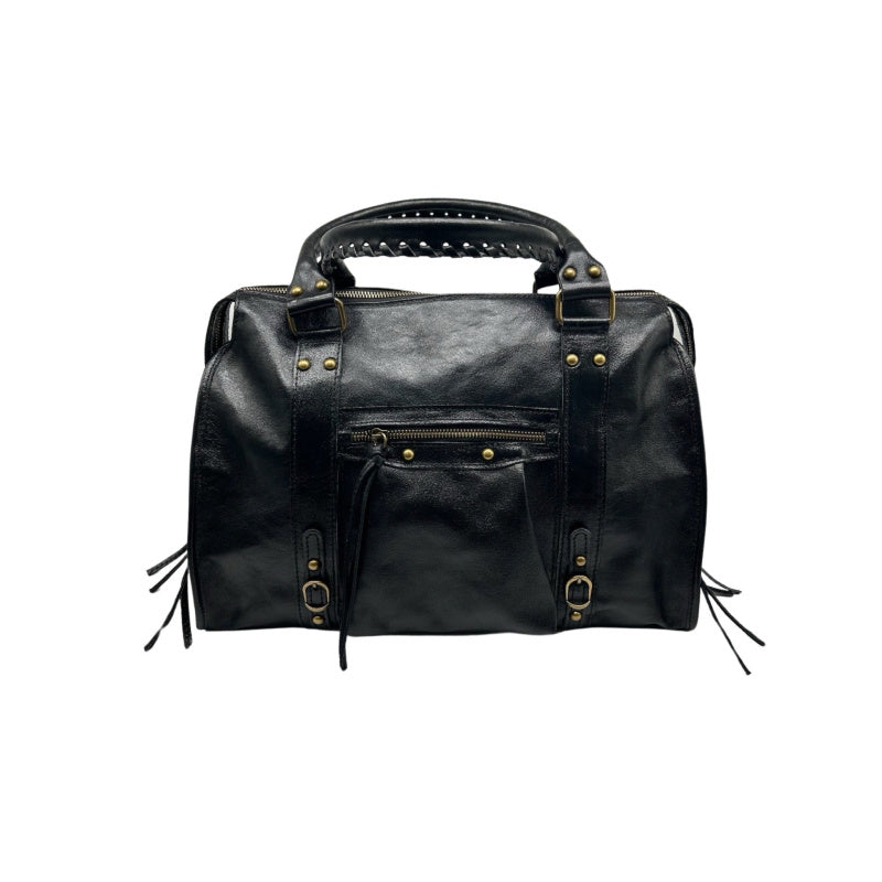 Iridescent leather city bag - Large