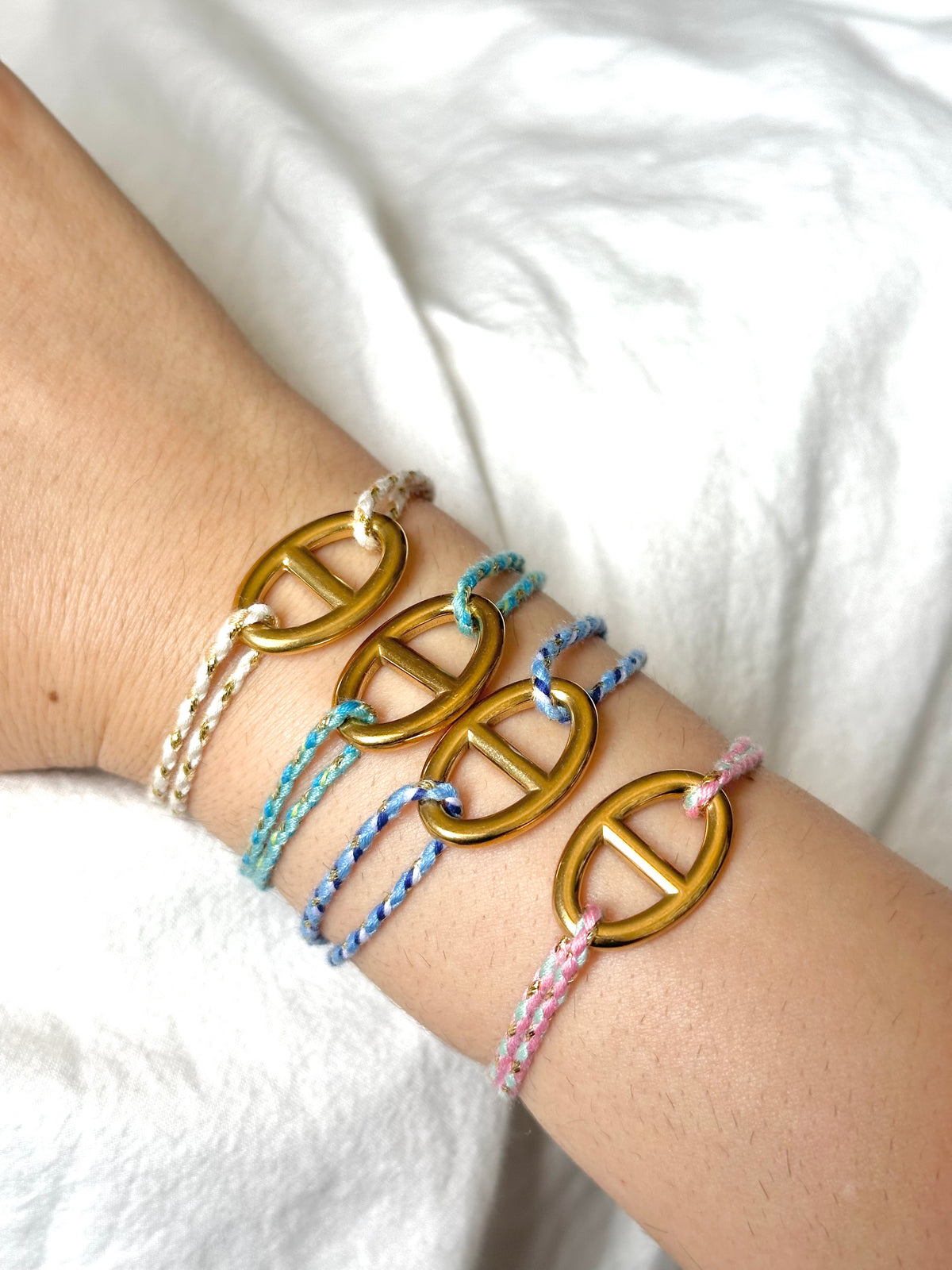Bracelet cordon - dorée