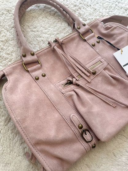 Tas City L - Roze suède
