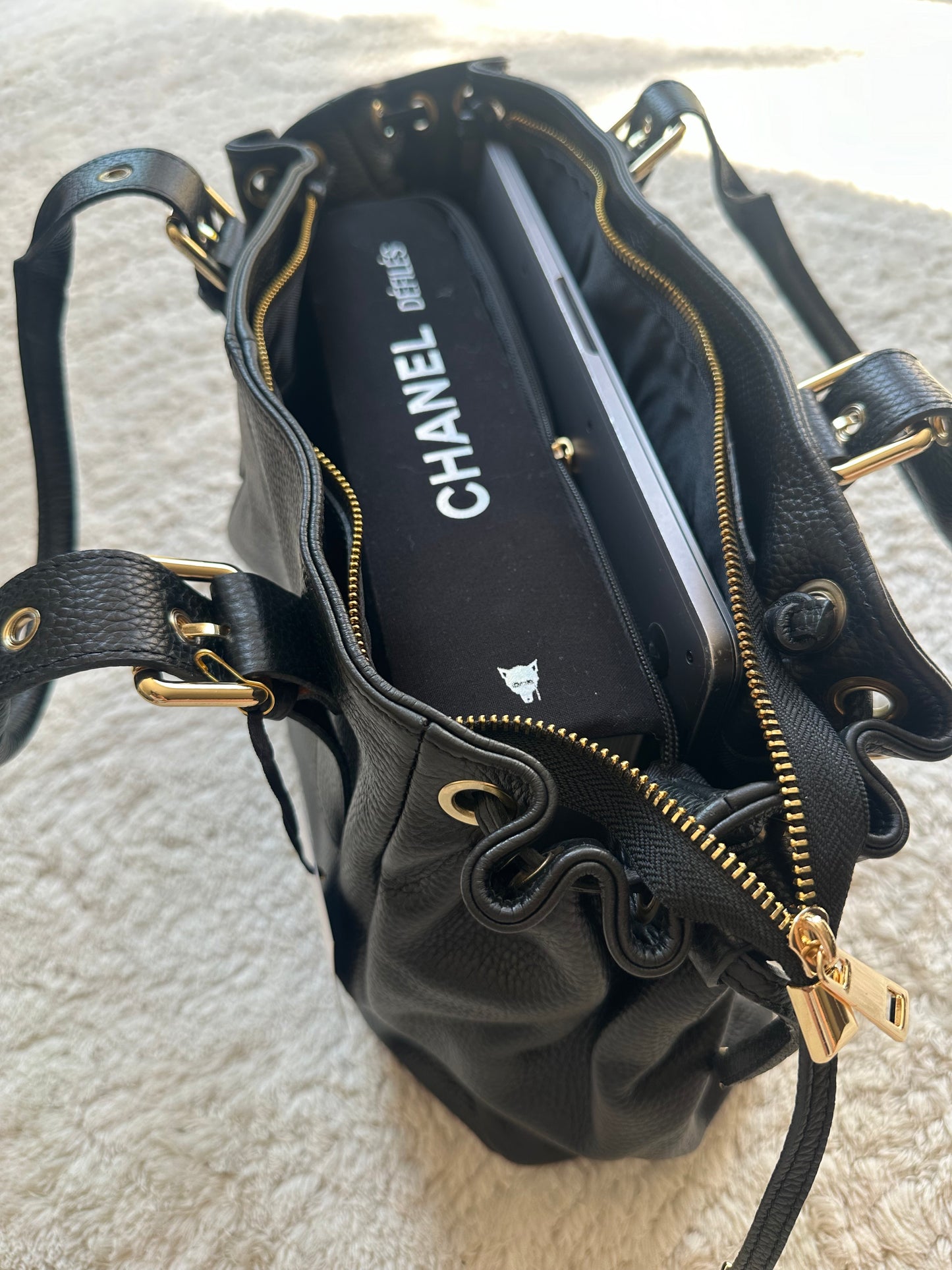 Stockholm L Bag - Grained Black