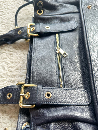 Sac Stockholm L - Bleu marine grainé