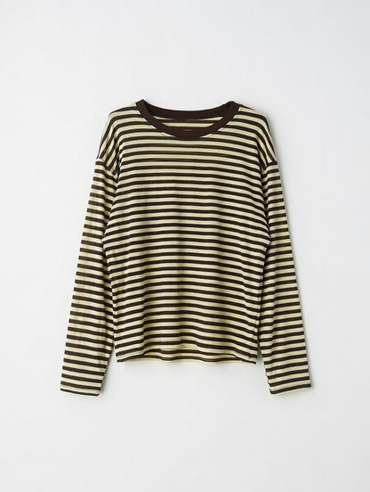 T-shirt Lola jaune/marron