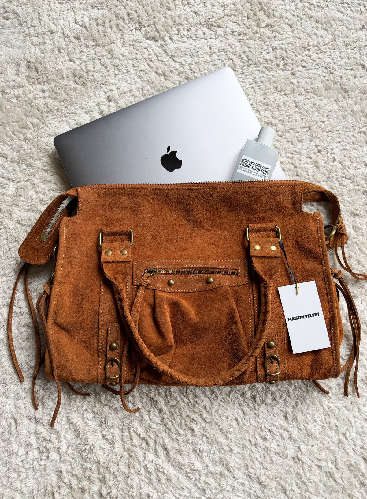Sac City L - Camel suede