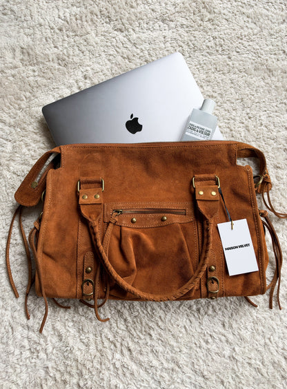 Sac City L - Camel suede
