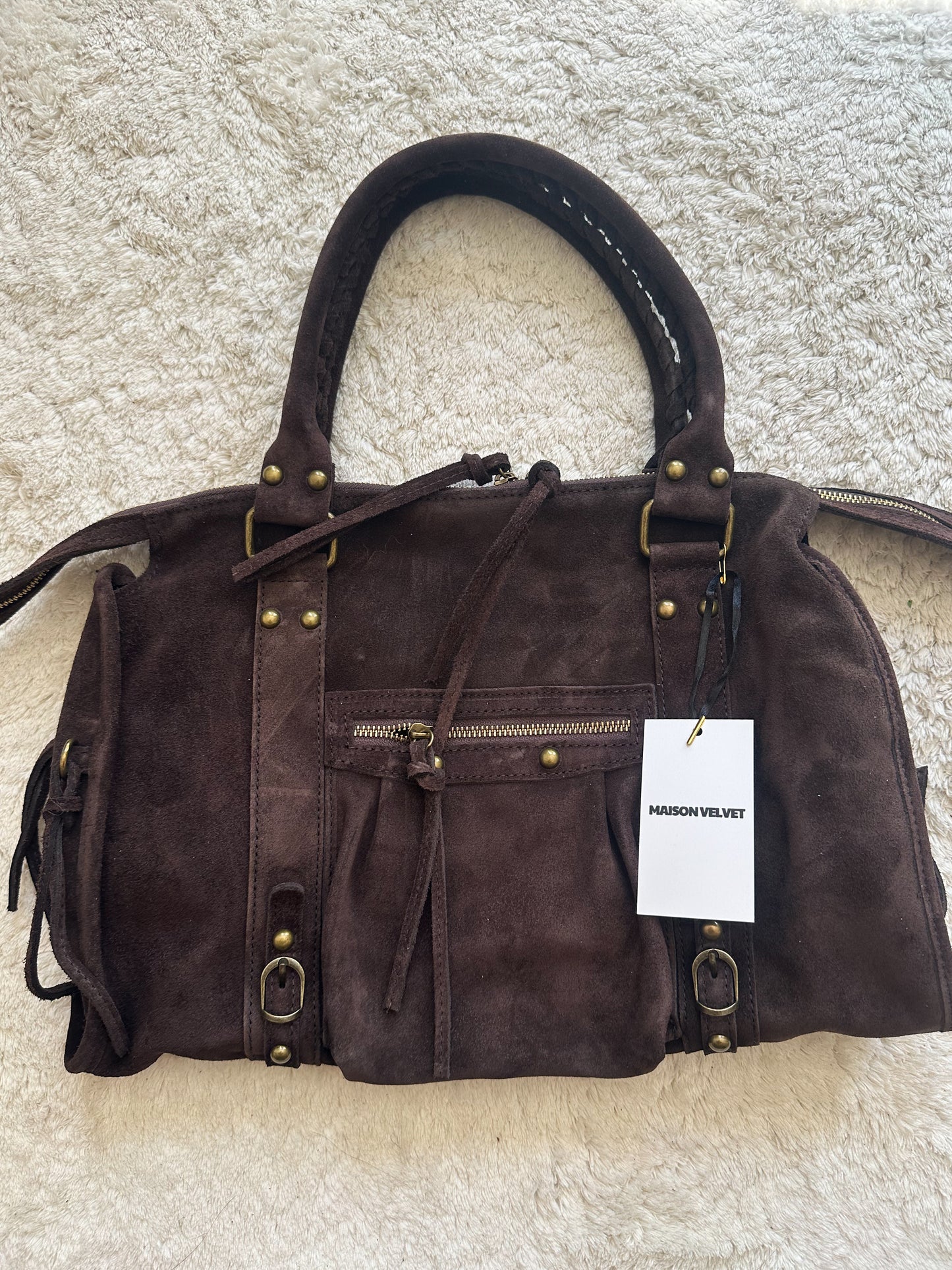Sac City L - Chocolate Suede