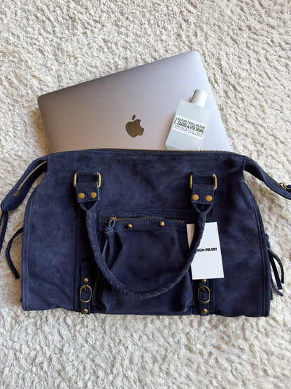 Sac City - Navy blue suede