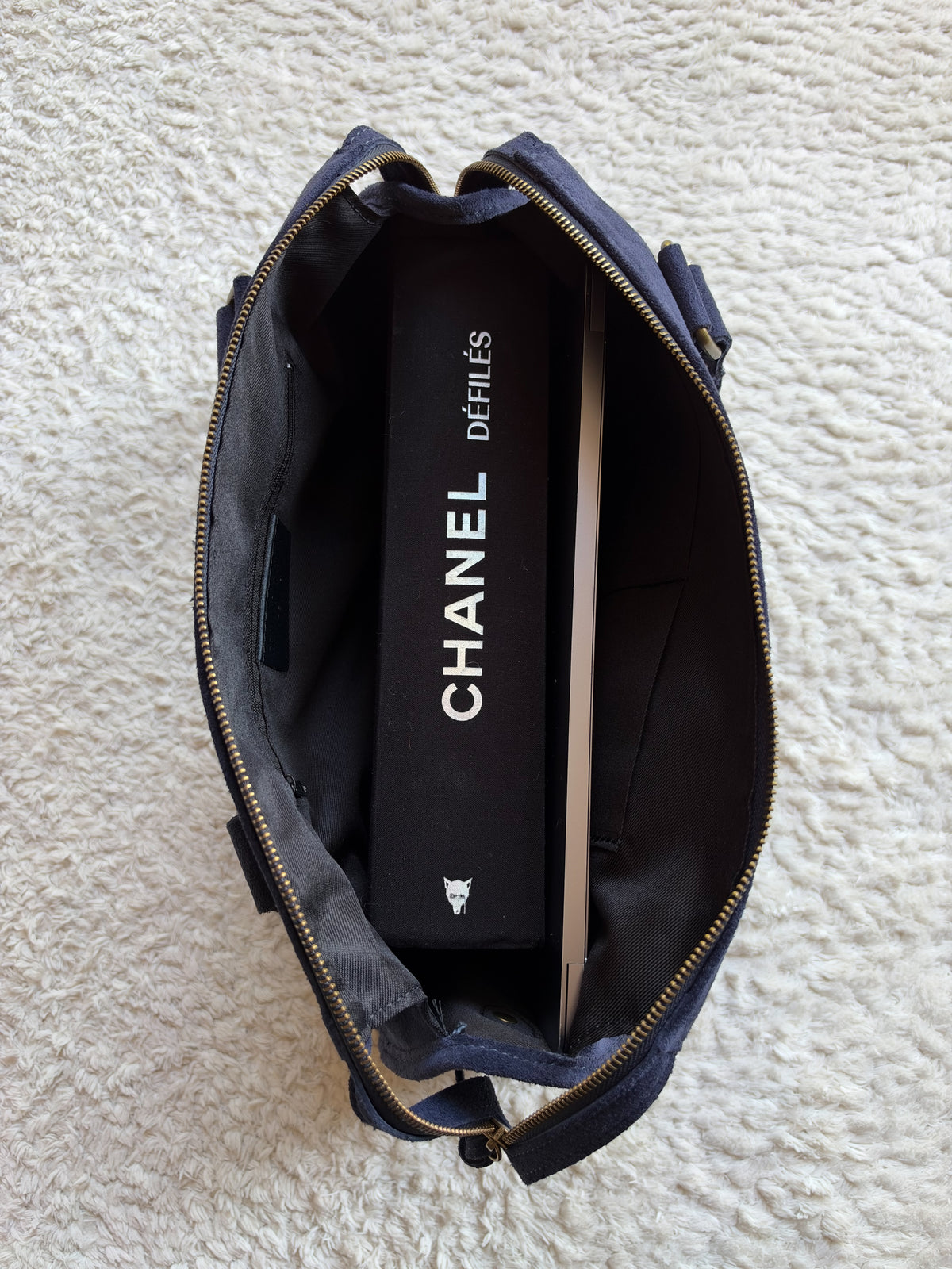 Sac City - Navy blue suede