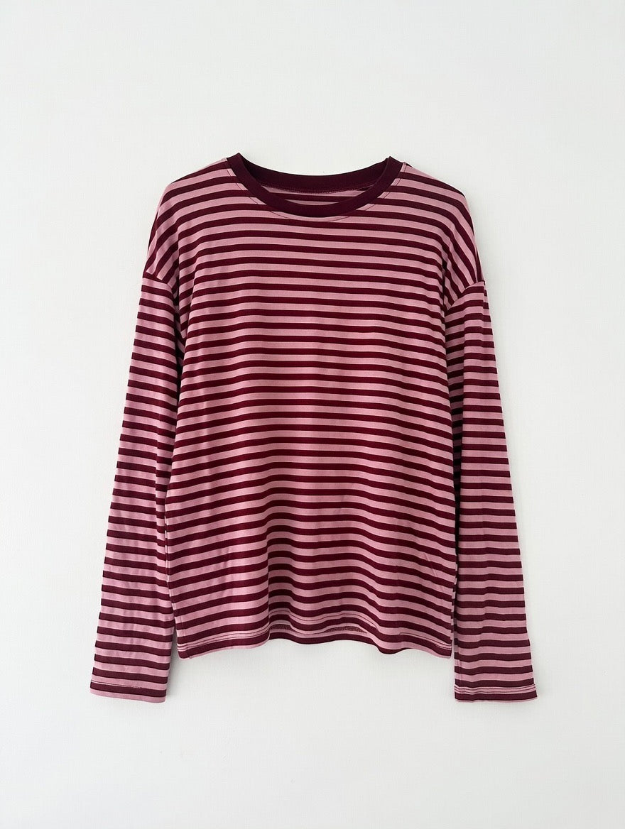 T-shirt Lola Bordeaux/rose