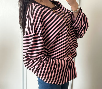 T-shirt Lola Marron/rose