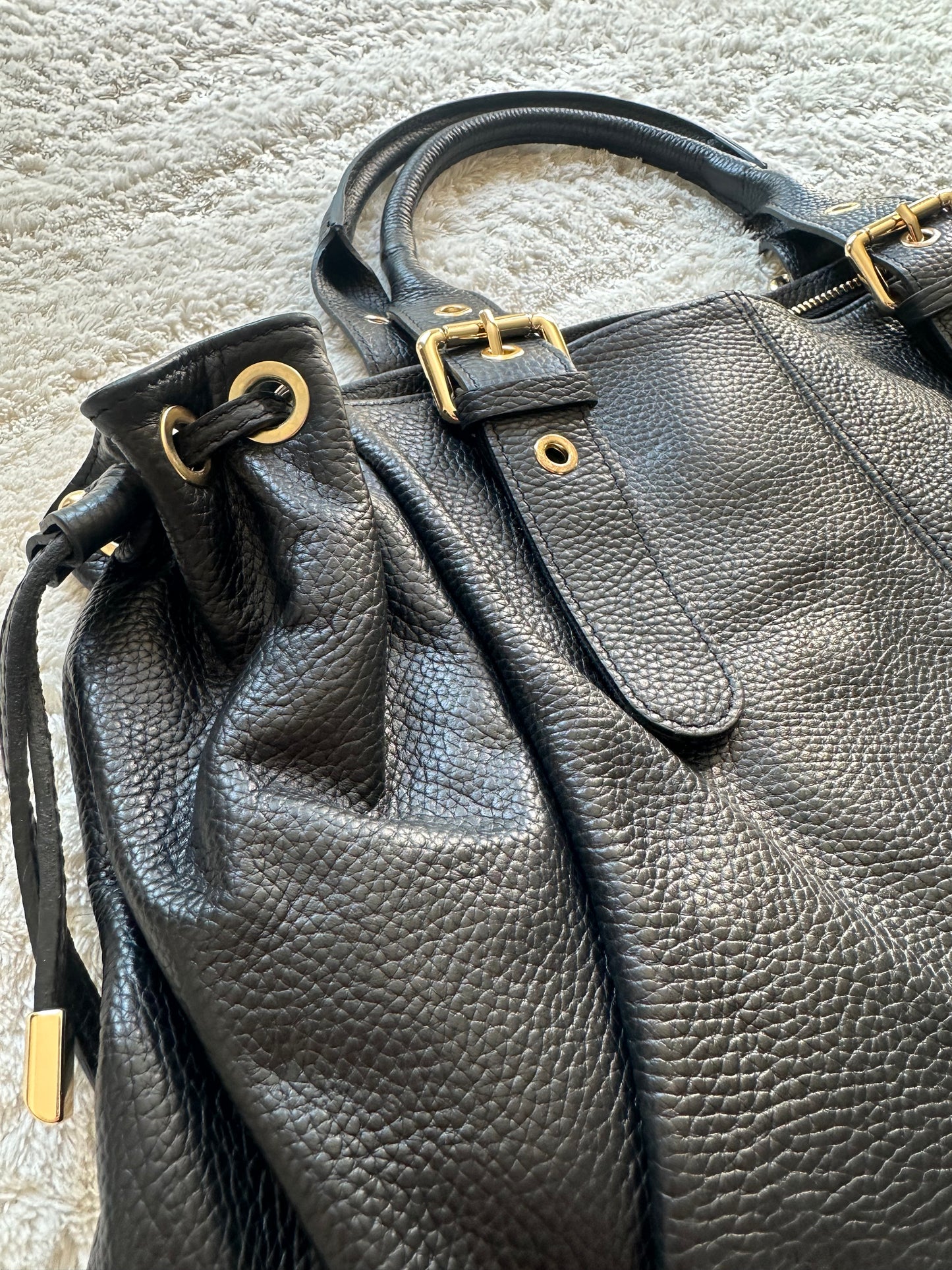 Stockholm L Bag - Grained Black