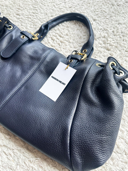 Sac Stockholm L - Bleu marine grainé