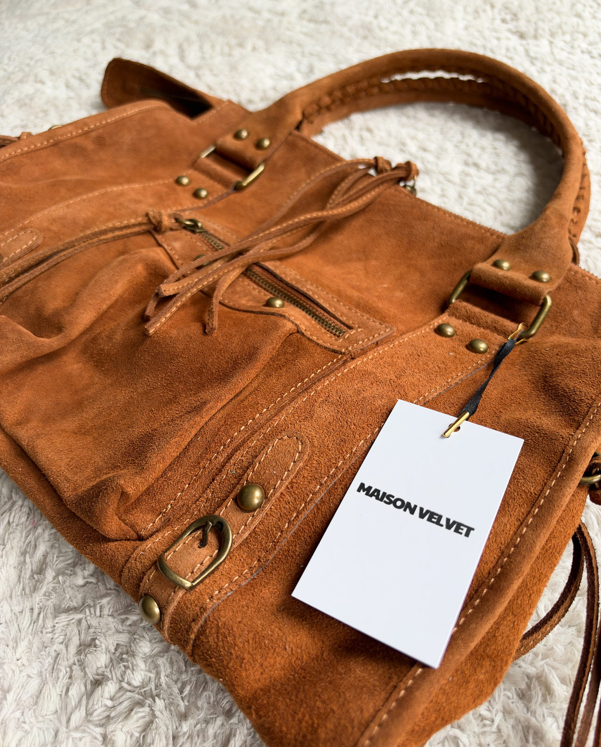 Sac City L - Camel suede