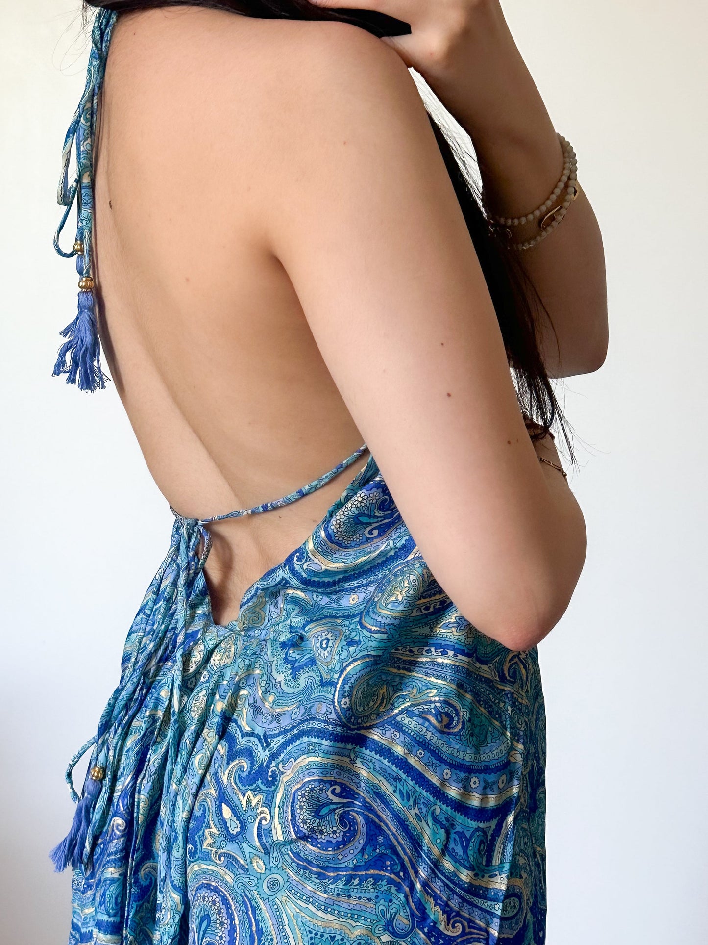 Robe Maia - Bleu clair & foncée
