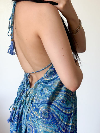 Robe Maia - Bleu clair & foncée