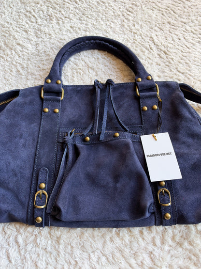Sac City - Navy blue suede