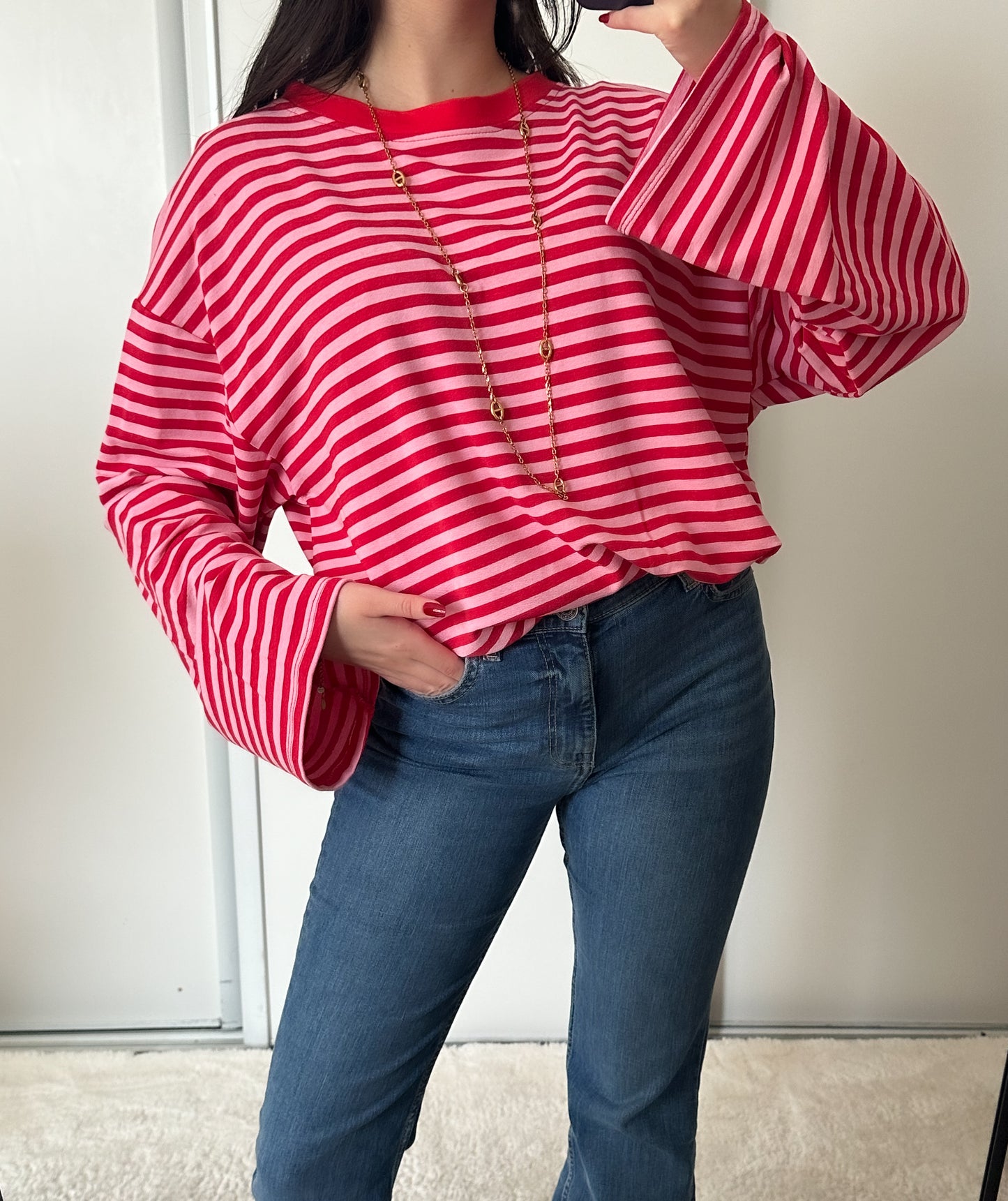 T-shirt Lola rouge/rose