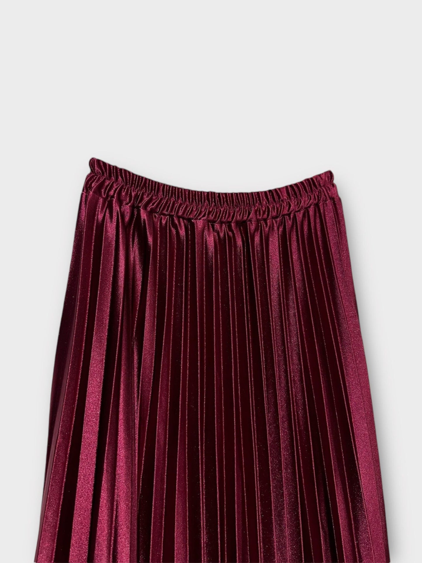 Long pleated skirt