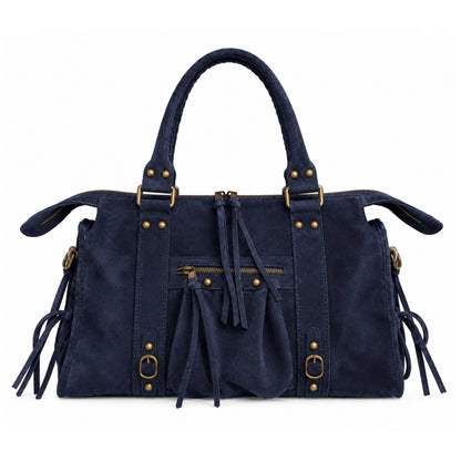 Sac City - Navy blue suede