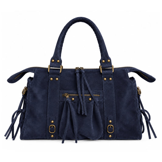Sac City - Marineblauw suède