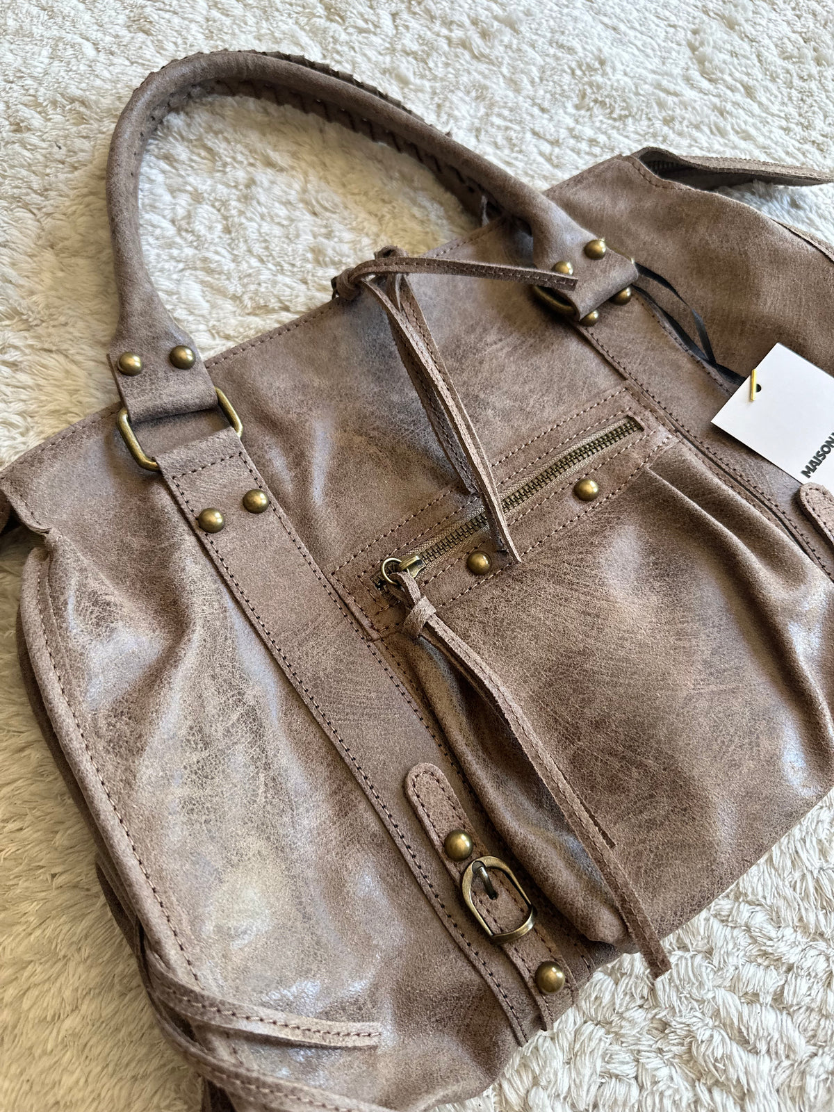 City bag L - taupe
