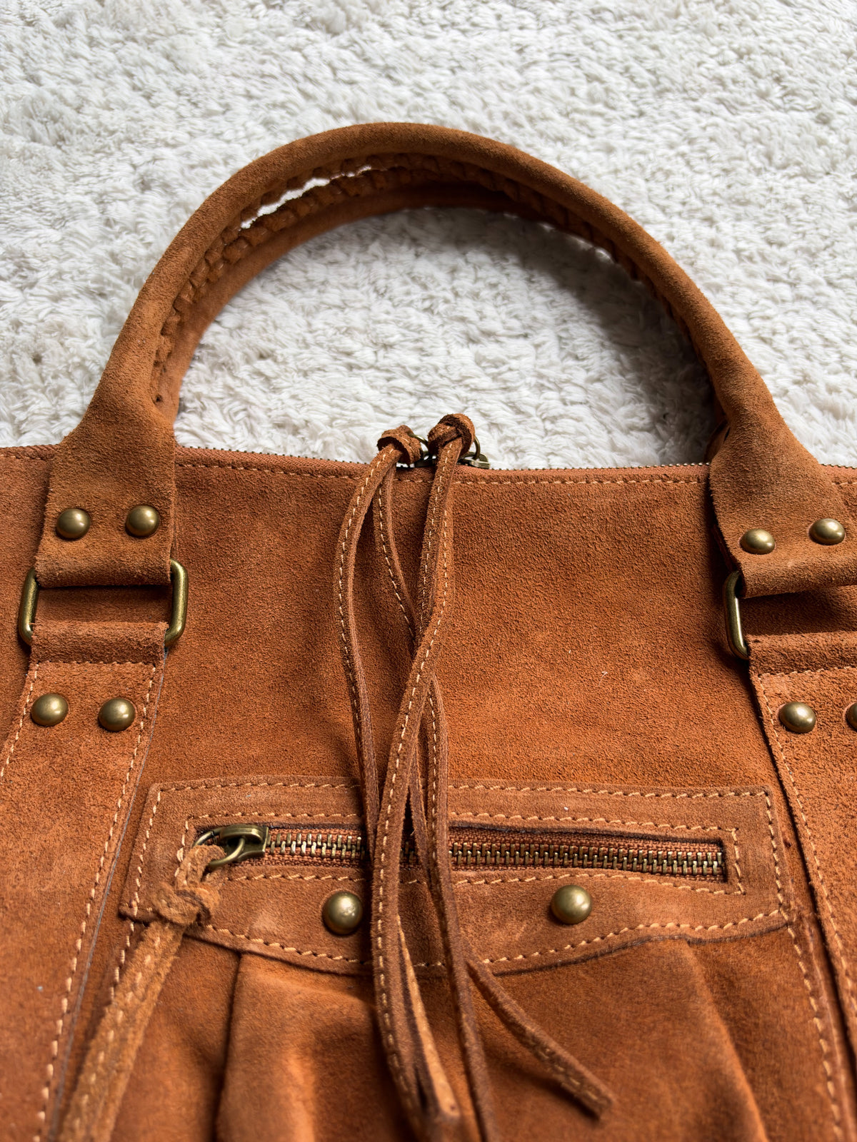 Sac City L - Camel suede