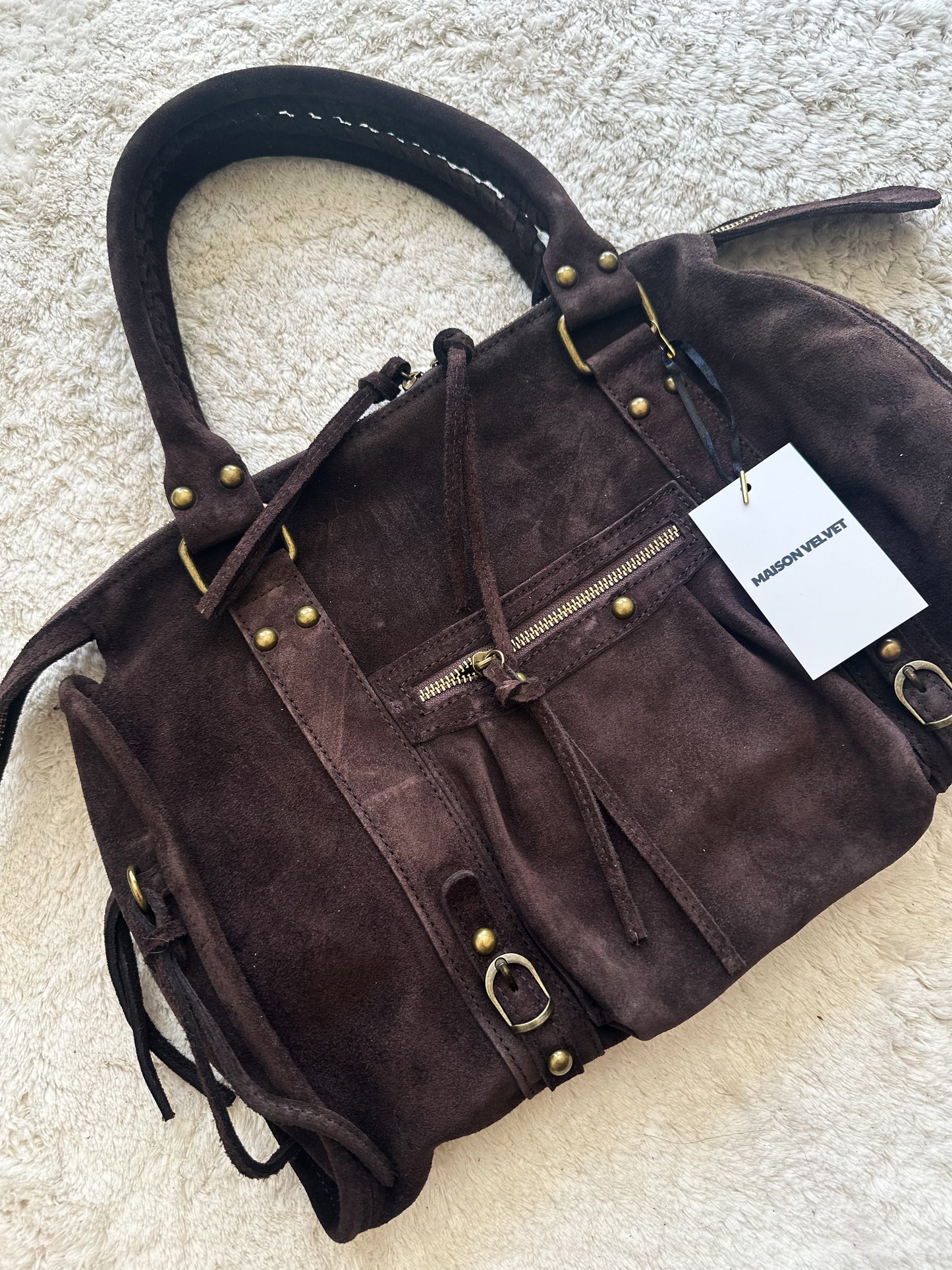 Sac City L - Chocolate Suede