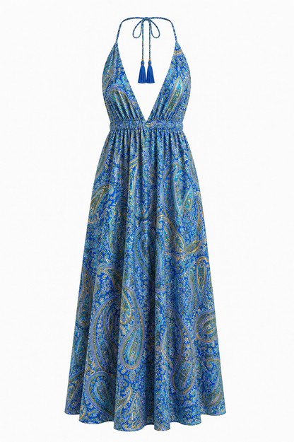 Robe Maia - Bleu clair & foncée