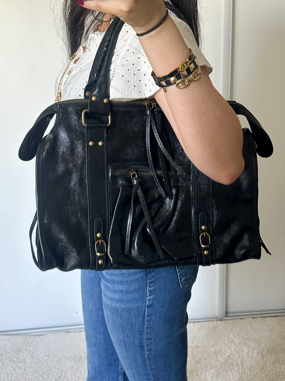 Sac City L - Noir irisé