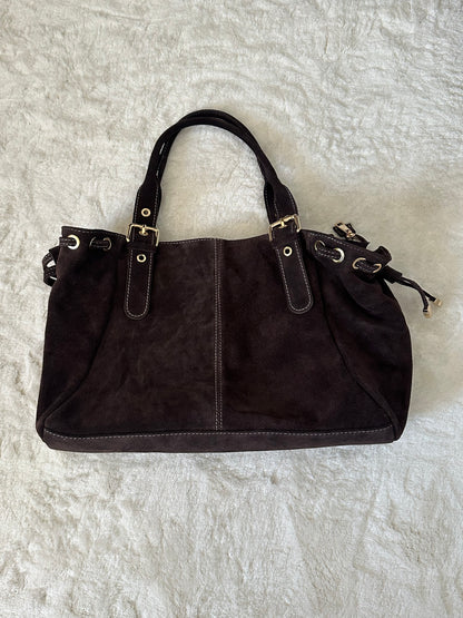 Sac XL lacets marron chocolat