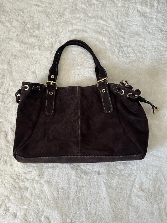 Sac XL lacets marron chocolat