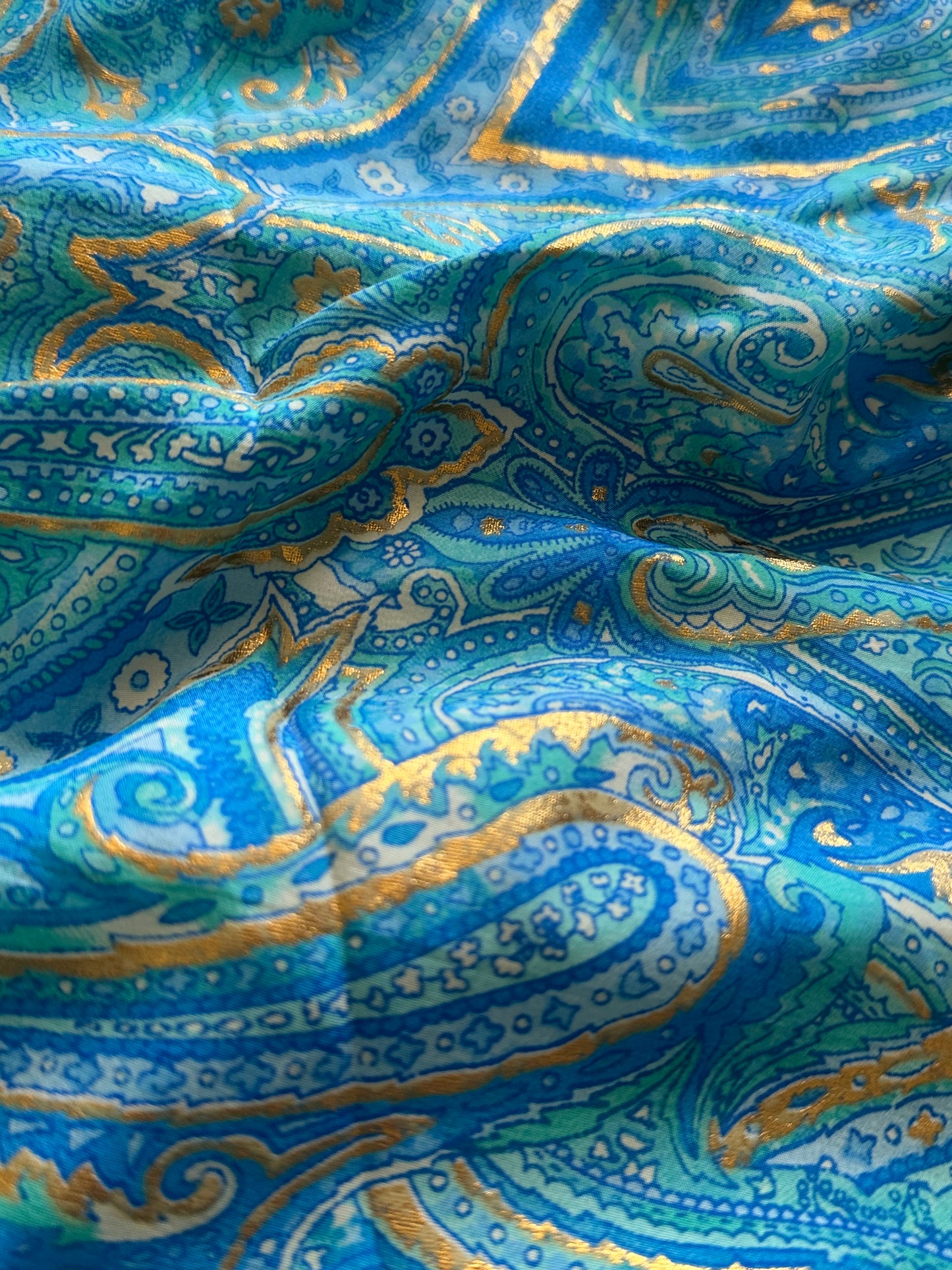 ￼Robe bohème - 2 nuances de bleu