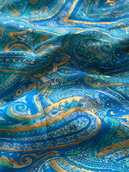 ￼Robe bohème - 2 nuances de bleu