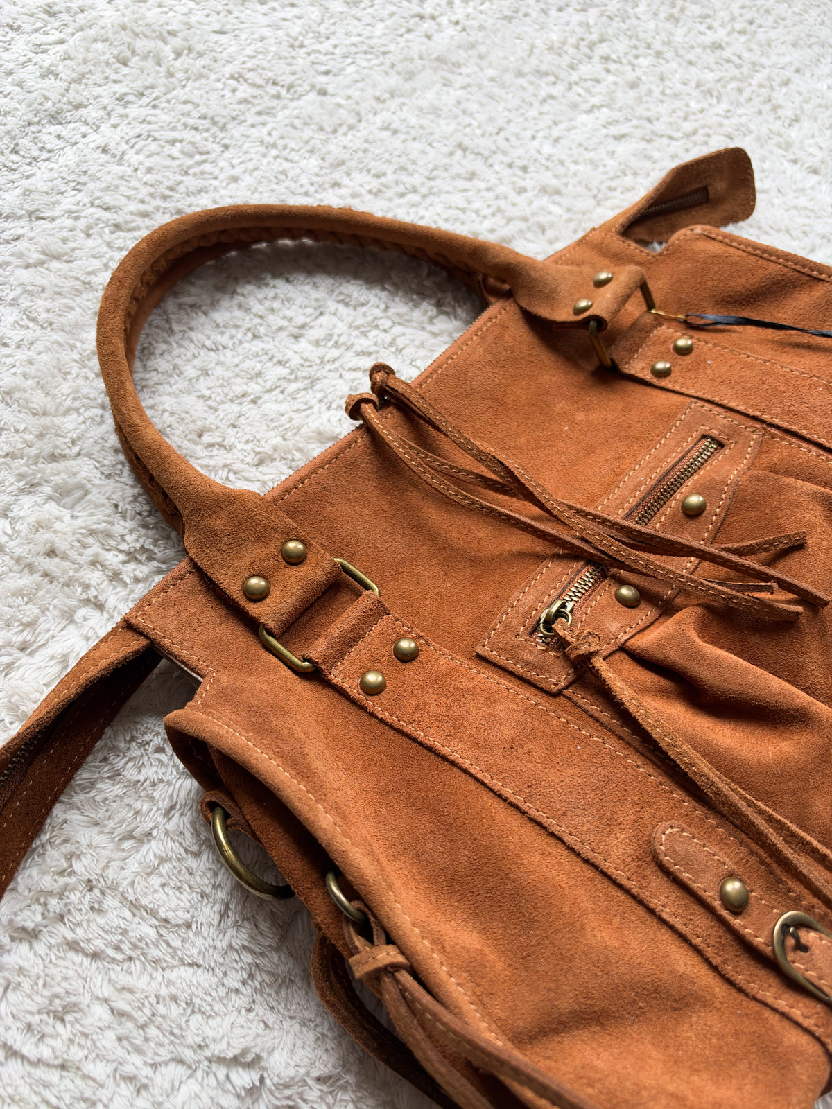 Sac City L - Camel suede