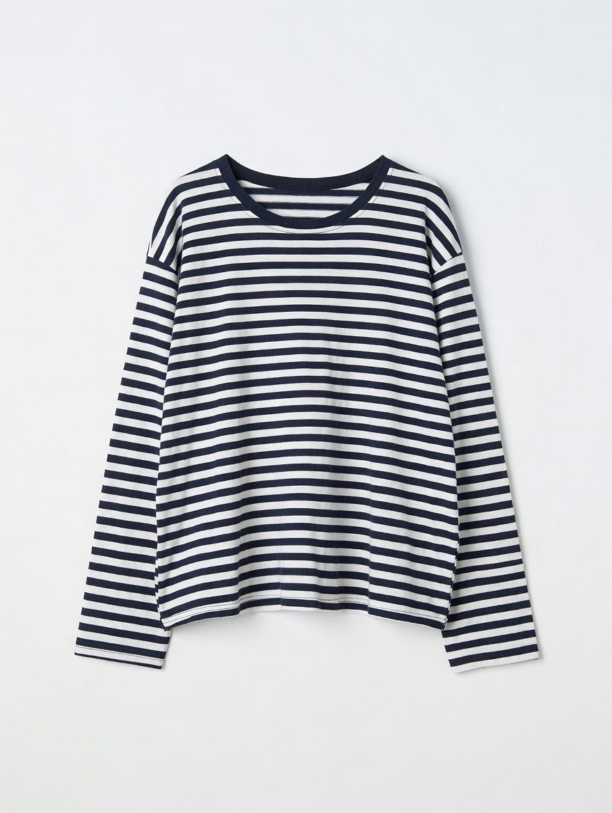 T-shirt Lola bleu marine/blanc