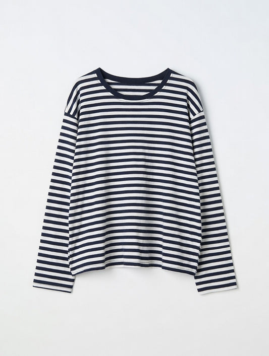 T-shirt Lola bleu marine/blanc