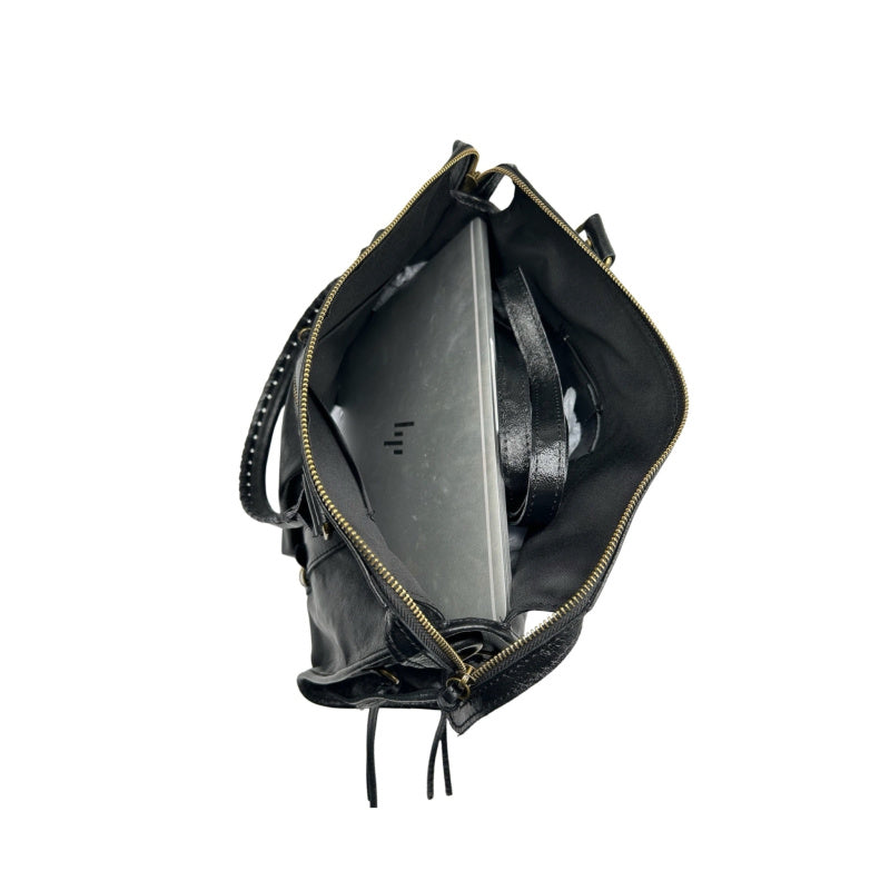 Iridescent Leather Bag - Large