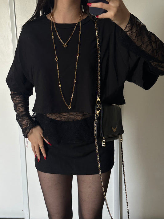 Top Lacie - Noir