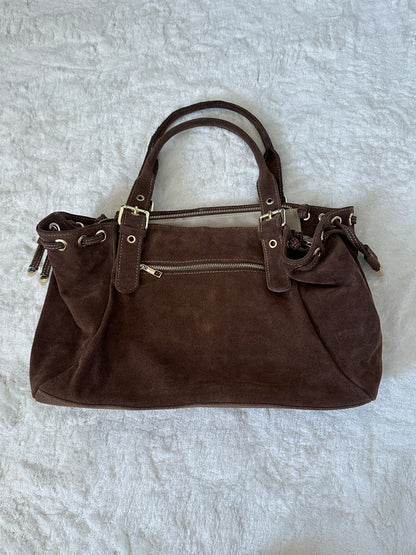 Sac XL lacets marron noisette