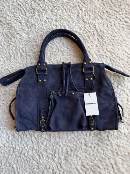 Sac City - Navy blue suede