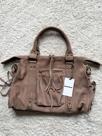 Sac City L - Taupekleurig suède