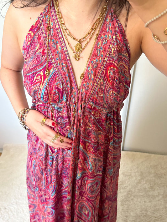 Robe Maia - Rose/bleu