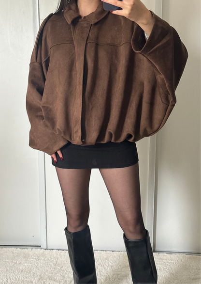 Veste aviateur - Marron chocolat
