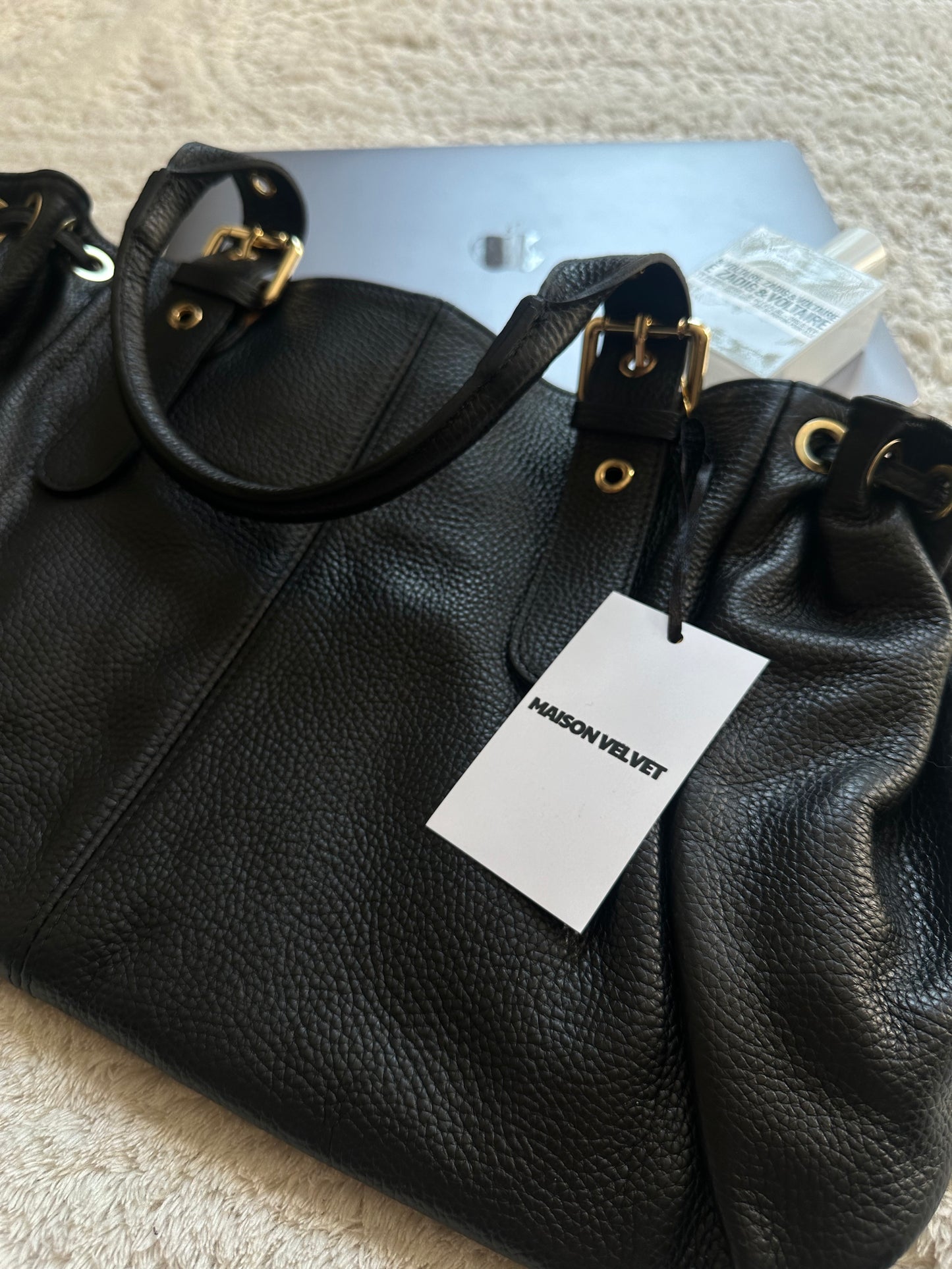 Stockholm L Bag - Grained Black