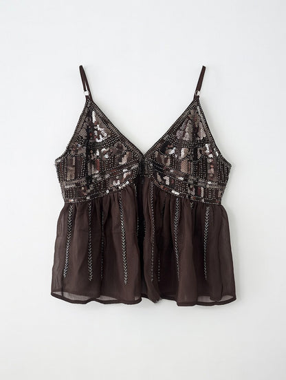 Top Ibiza - Marron