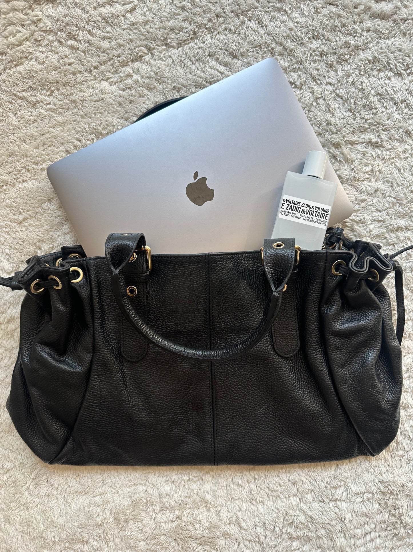 Stockholm L Bag - Grained Black