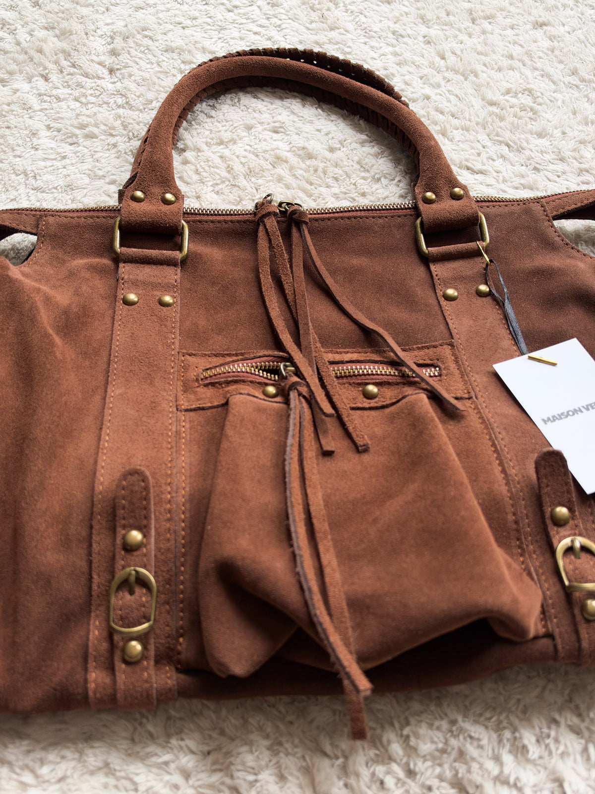 Sac City L - brown suede