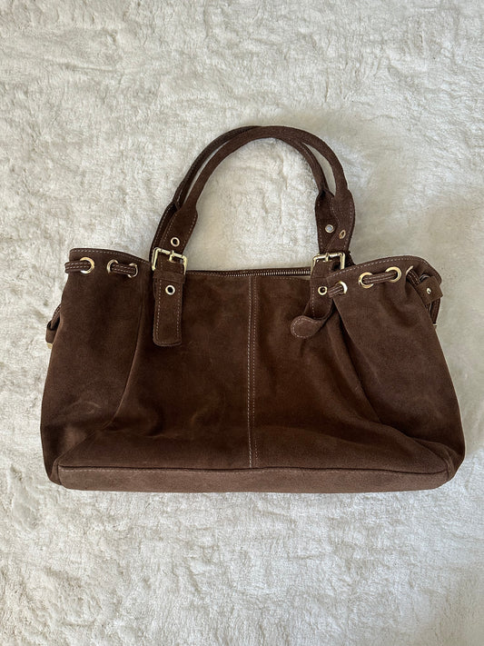 Sac XL lacets marron noisette