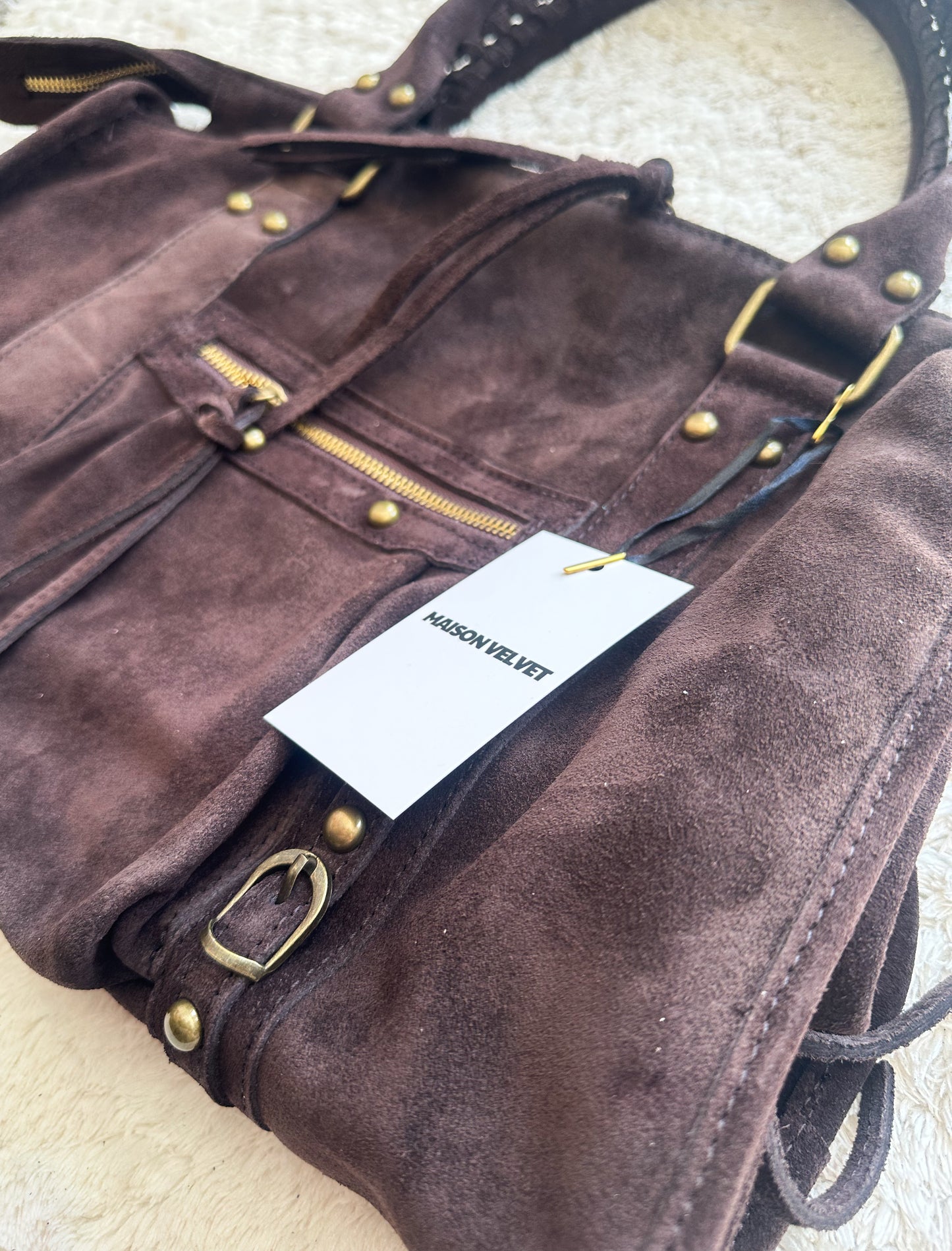 Sac City L - Chocolate Suede
